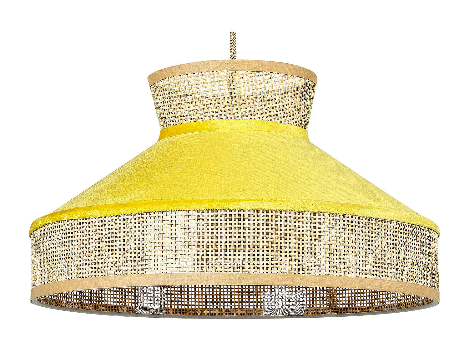 Lampa wisząca BATALI Rattan Musztardowy 565323 - obrazek 1