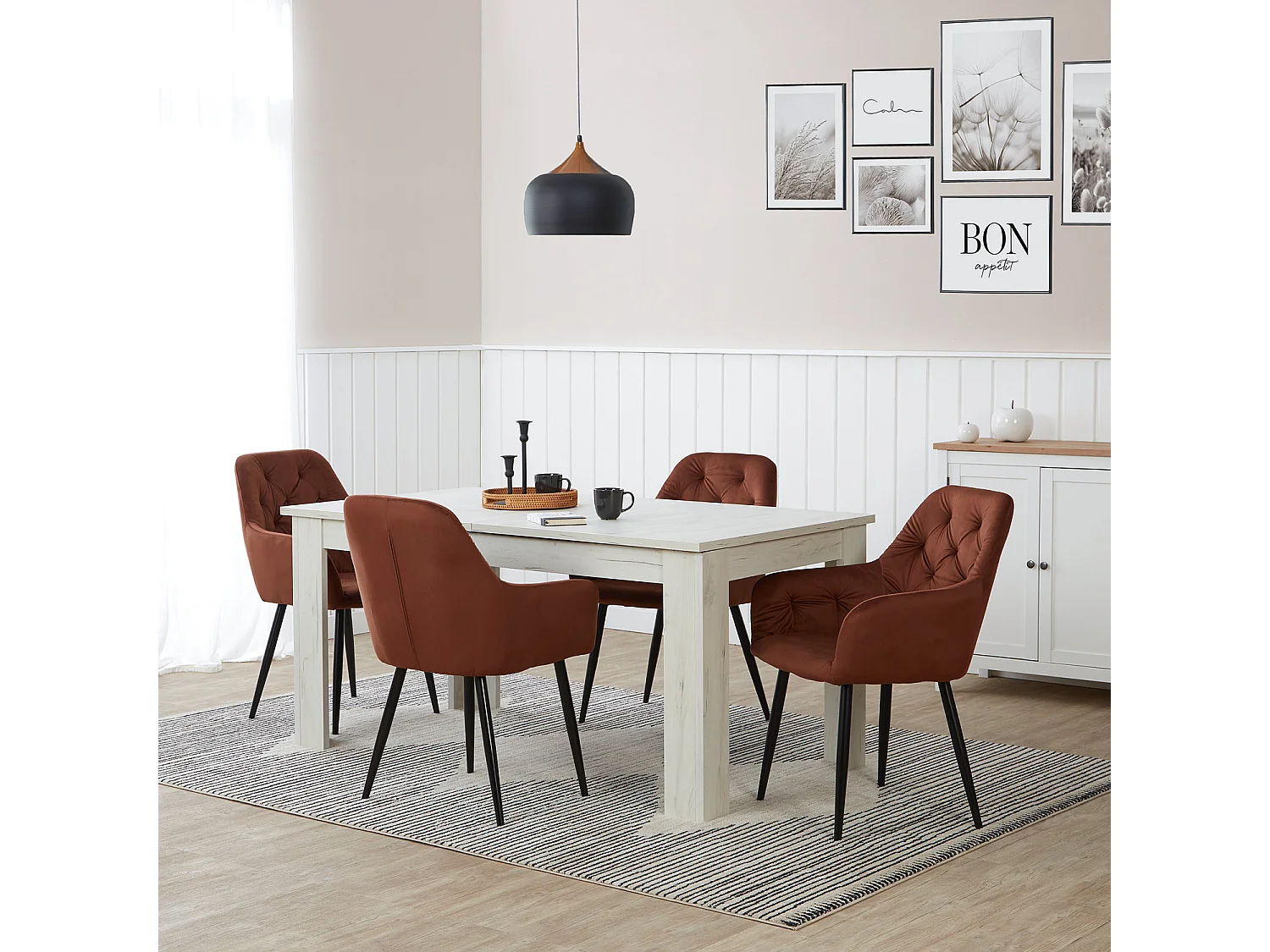 Krzesło jadalniane 59x89x62,5 cm brązowe Eames 4627436