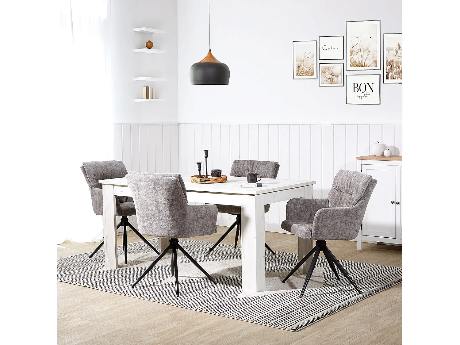 Krzesło jadalniane 57x89x60 cm szare nowoczesne krzesła typu jajko 4627455