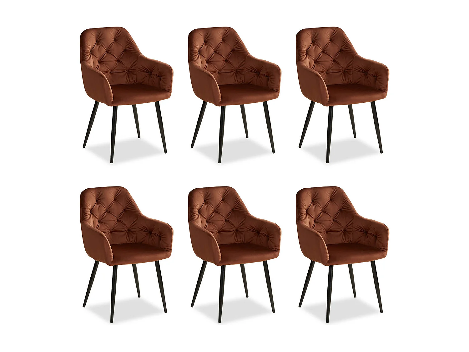 Krzesło jadalniane 59x88x62,5 cm brązowe eames 4627488