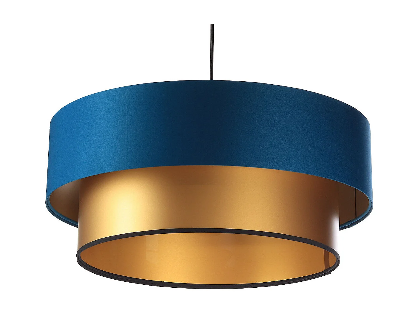 Lampa wisząca DOUBLE BLUE 50 granatowa/złota 4168981