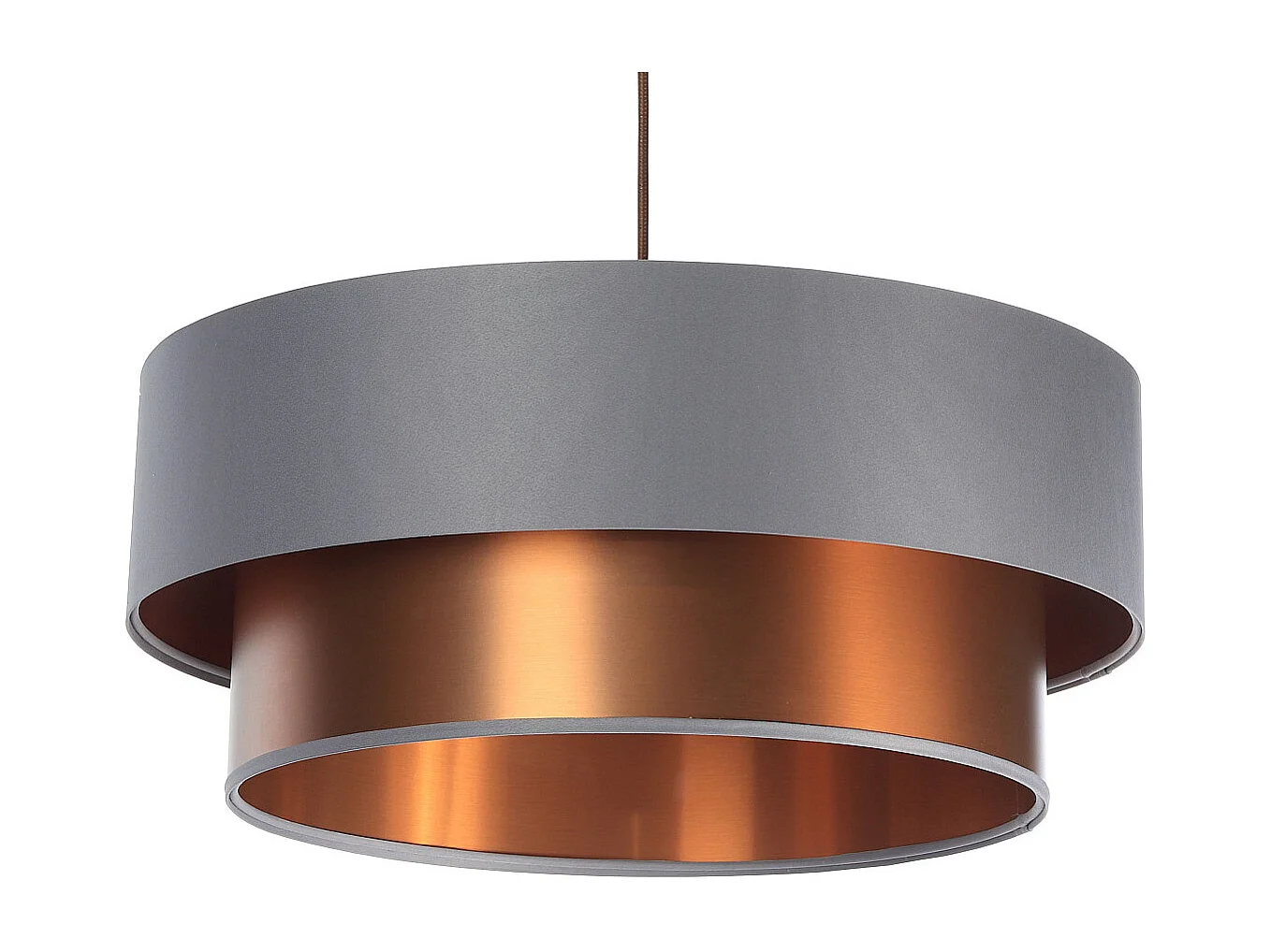 Lampa wisząca DOUBLE GRAY 40 szara/miedziana 4168986 - obrazek 1