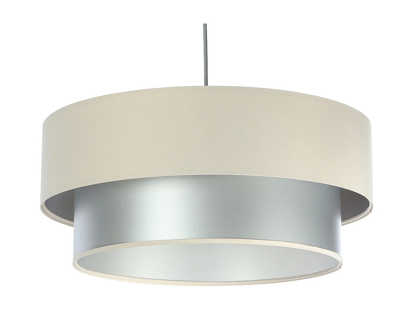 Lampa wisząca DOUBLE CREAM 50 kremowa/srebrna 4169009