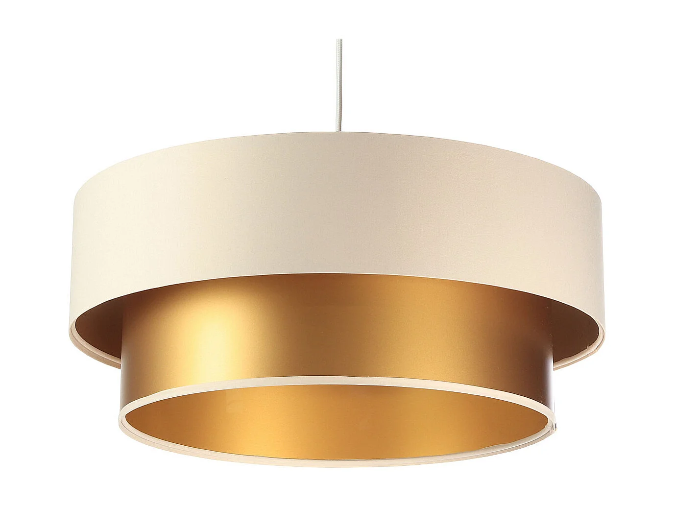 Lampa wisząca DOUBLE CREAM 60 kremowa/złota 4169018 - obrazek 1