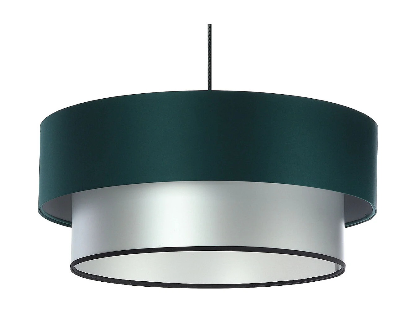 Lampa wisząca DOUBLE GREEN 50 zielona/srebrna 4169017