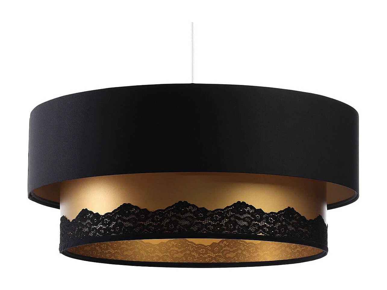 Lampa wisząca DOUBLE ELEGANT 40 czarna/złota 4169023 - obrazek 1