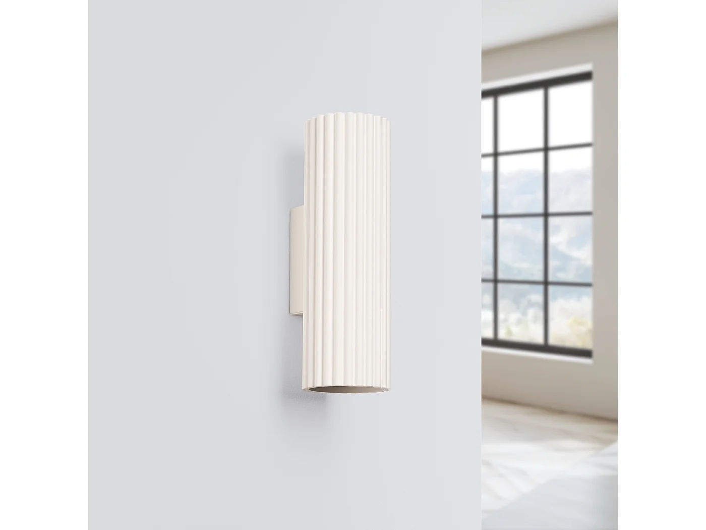 Lampa ścienna minimalistyczny Gloow, aluminium - 2 źródło światła 4000K - L.6.5 x H.20 cm - beżowy 4751250 - obrazek 1