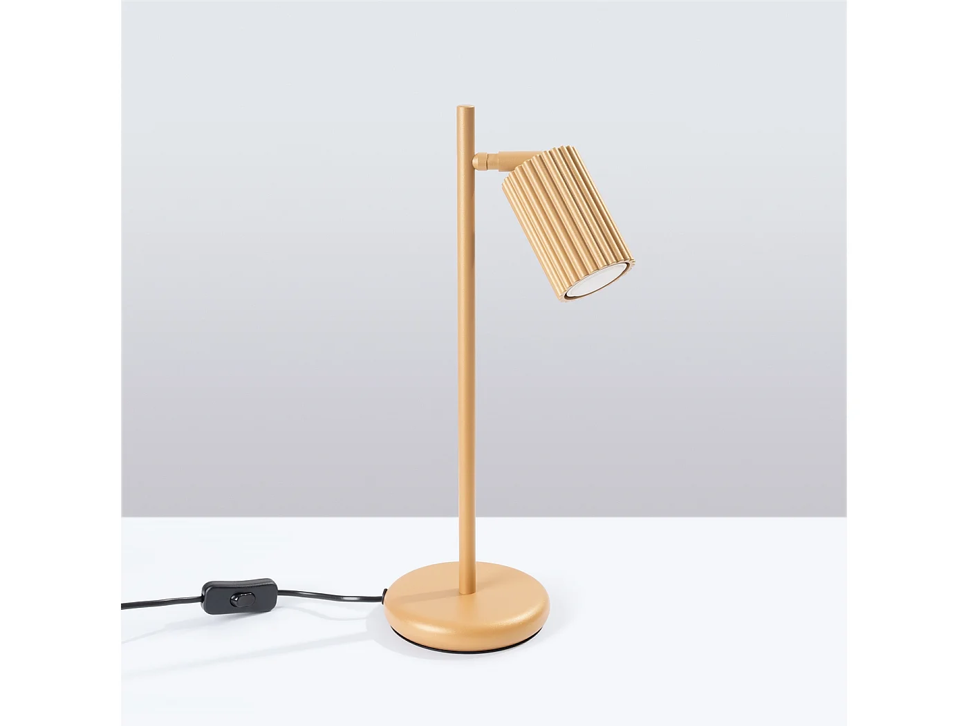 Lampa biurkowa minimalistyczny Gloow, aluminium - 1 źródło światła 4000K - L.14.5 x H.43 cm - złoty 4751338 - obrazek 1
