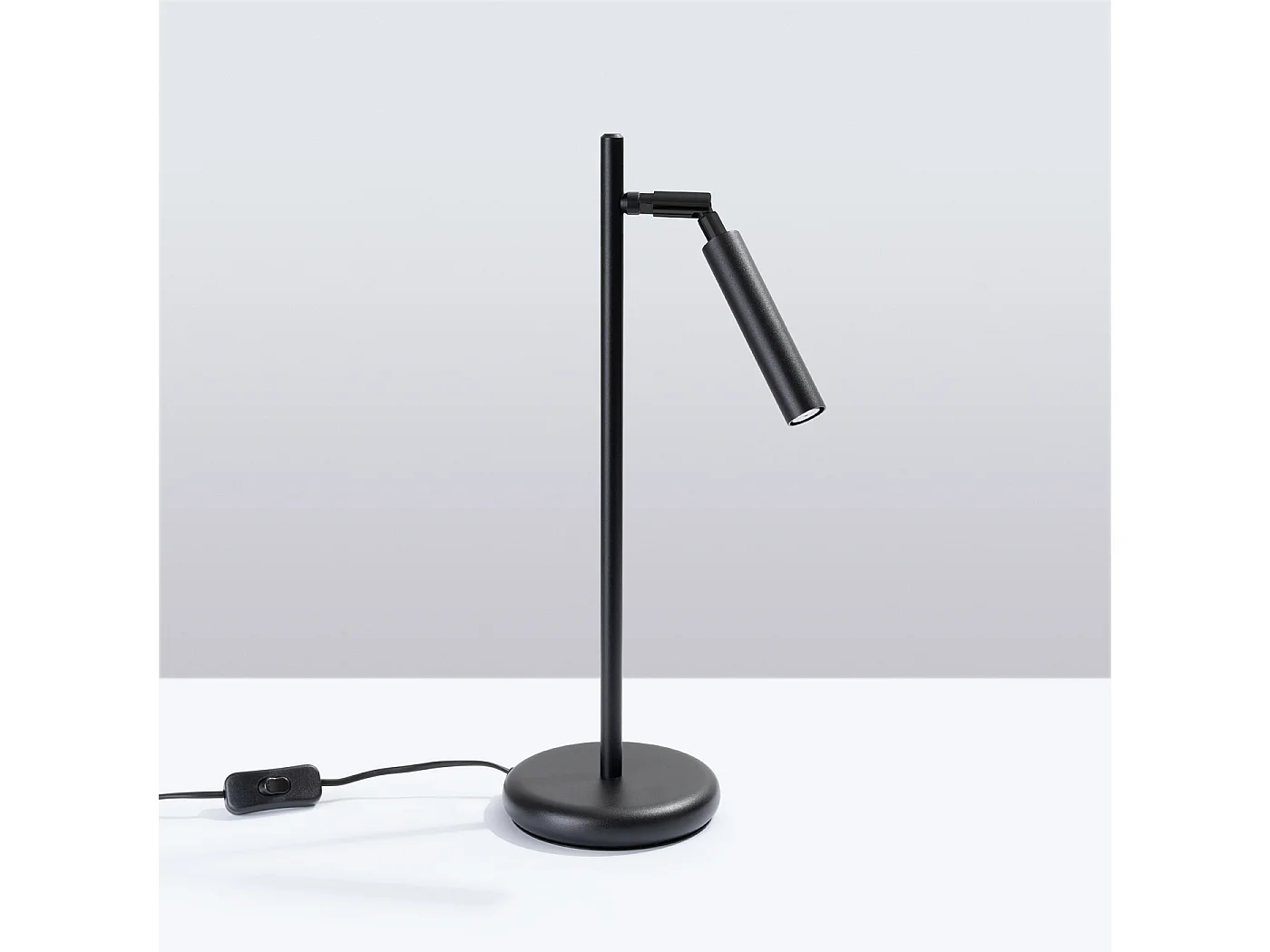 Lampa biurkowa nowoczesny Brill, stal - 1 źródło światła 4000K - L.14 x H.43 cm - czarny 4751346 - obrazek 1