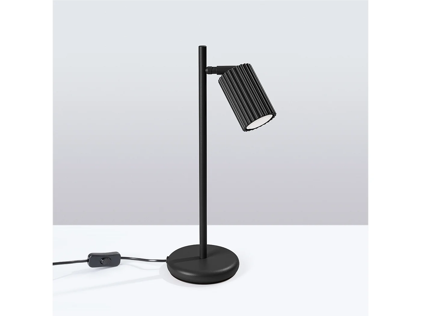 Lampa biurkowa minimalistyczny Gloow, aluminium - 1 źródło światła 4000K - L.14.5 x H.43 cm - czarny 4751348 - obrazek 1