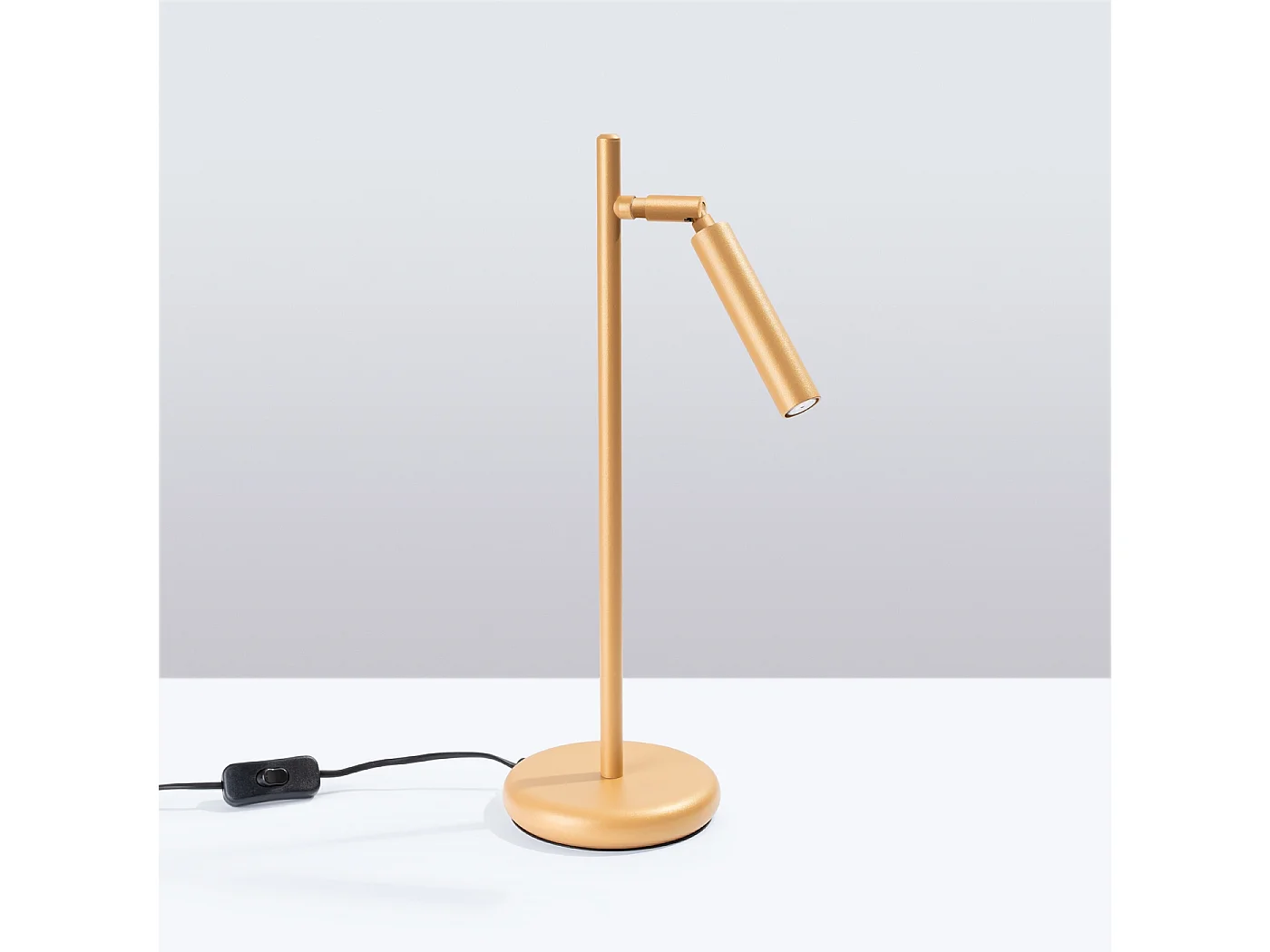 Lampa biurkowa nowoczesny Brill, stal - 1 źródło światła 4000K - L.14 x H.43 cm - złoty 4751353 - obrazek 1