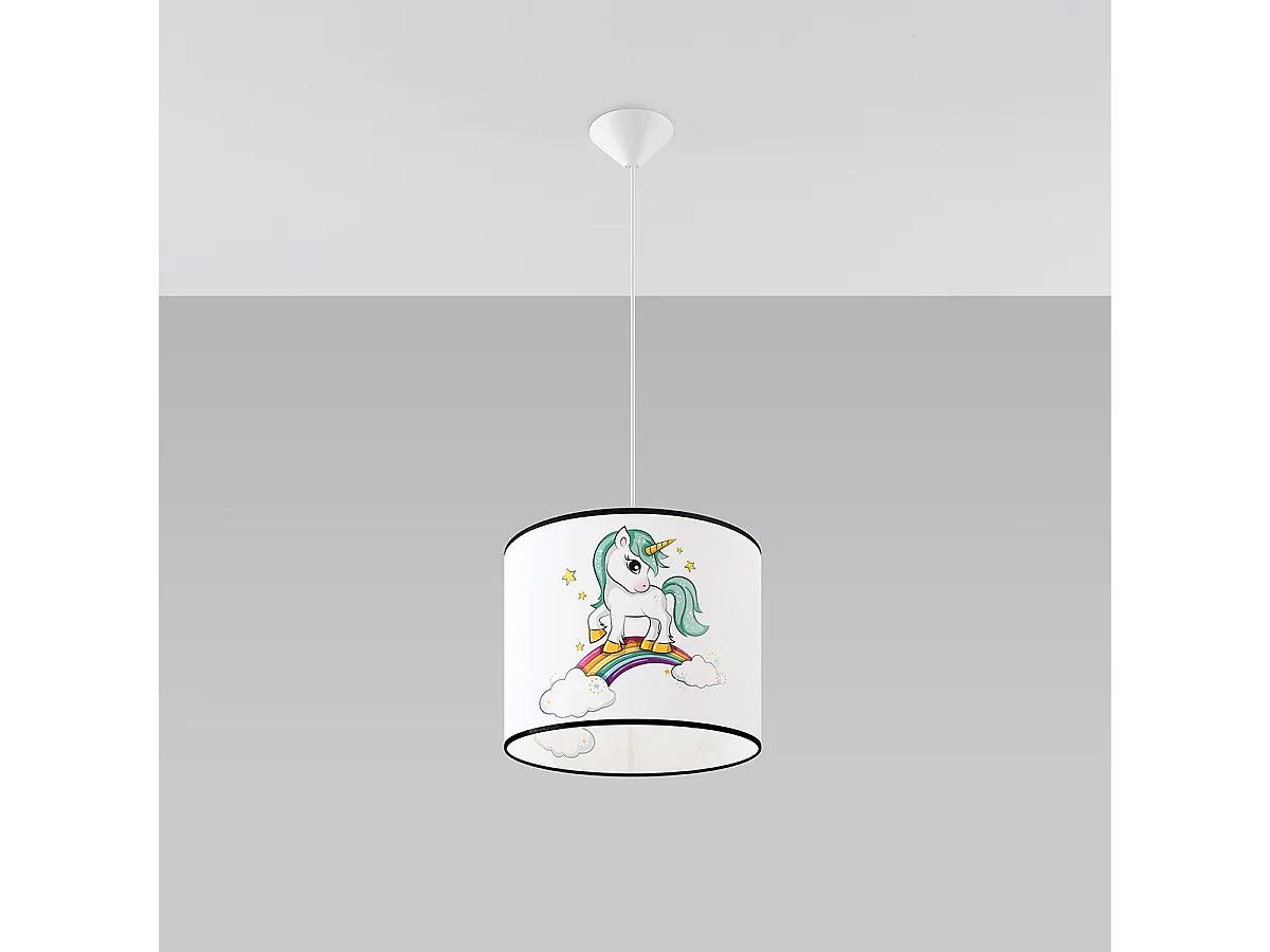 Lampy wiszące nowoczesny Lincrone, PVC - 1 źródło światła 4000K - L.30 x H.95 cm - wielokolorowy 4751411 - obrazek 1