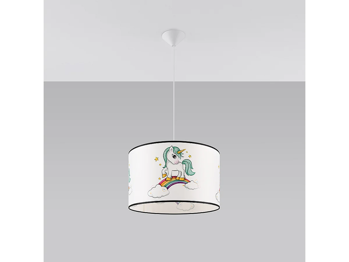 Lampy wiszące nowoczesny Lincrone, PVC - 1 źródło światła 4000K - L.40 x H.95 cm - wielokolorowy 4751453 - obrazek 1