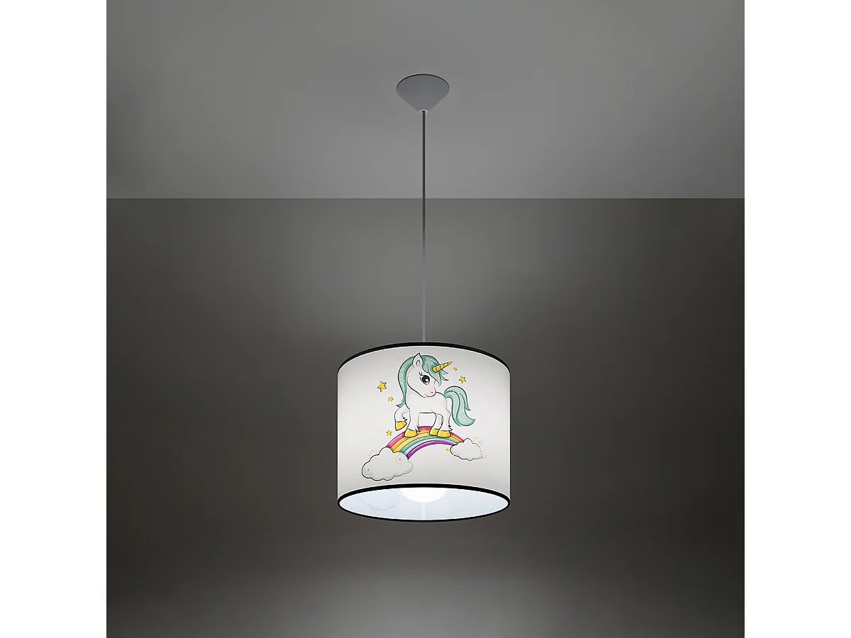 Lampy wiszące nowoczesny Lincrone, PVC - 1 źródło światła 3000K - L.30 x H.95 cm - wielokolorowy 4751497 - obrazek 1