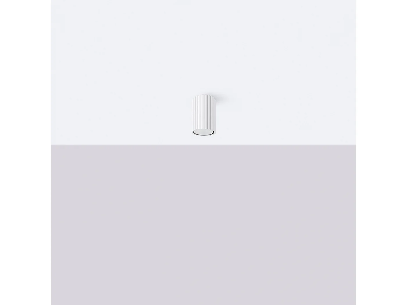 Lampa sufitowa minimalistyczny Gloow, aluminium - 1 źródło światła 4000K - L.6.5 x H.10 cm - biały 4751716 - obrazek 1