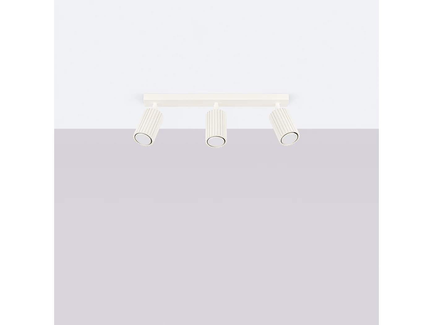 Lampa sufitowa minimalistyczny Gloow, aluminium - 3 źródło światła 4000K - L.45 x H.16.5 cm - beżowy 4751723 - obrazek 1