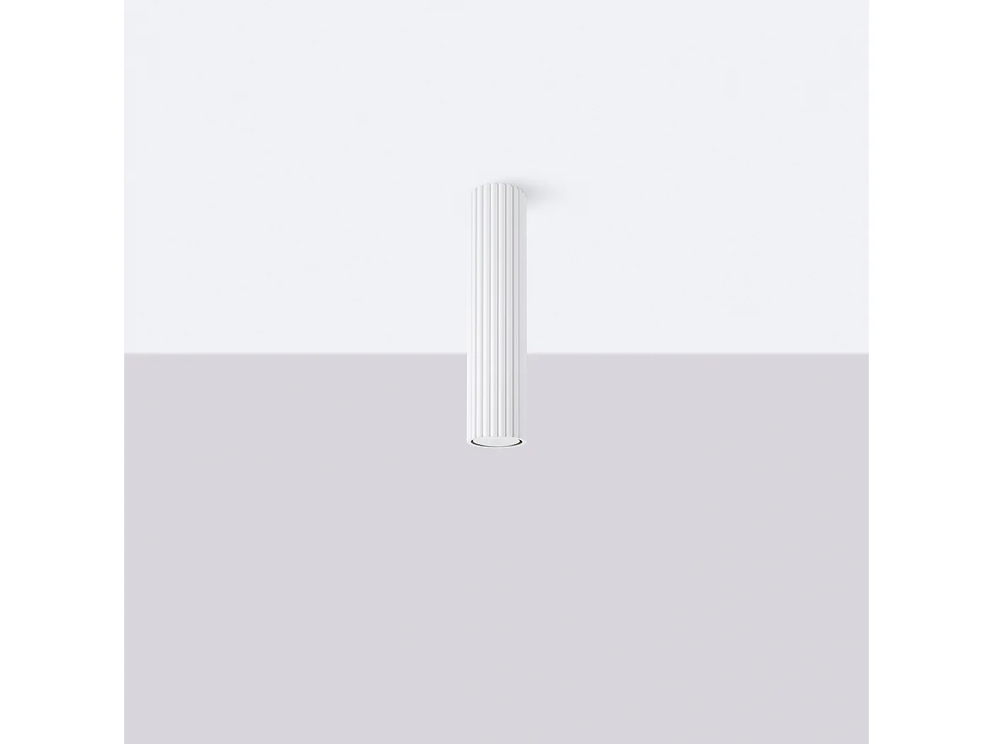 Lampa sufitowa minimalistyczny Gloow, aluminium - 1 źródło światła 4000K - L.6.5 x H.30 cm - biały 4751809 - obrazek 1