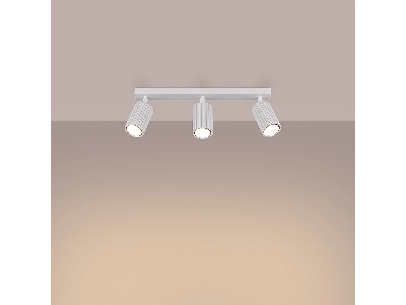 Lampa sufitowa minimalistyczny Gloow, aluminium - 3 źródło światła 3000K - L.45 x H.16.5 cm - biały 4751922 - obrazek 1