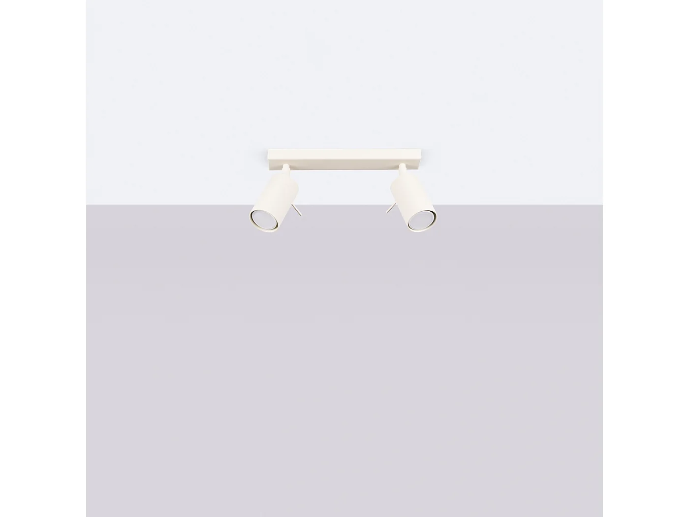 Lampa sufitowa nowoczesny Briix, stal - 2 źródło światła 4000K - L.30 x H.17 cm - beżowy 4751962 - obrazek 1