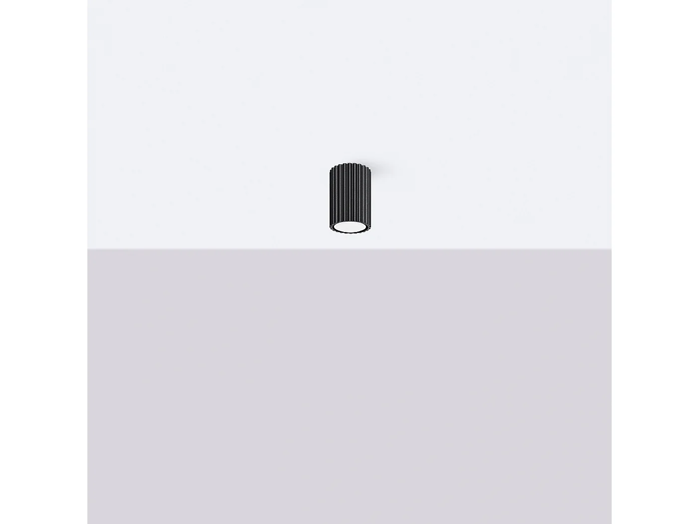 Lampa sufitowa minimalistyczny Gloow, aluminium - 1 źródło światła 4000K - L.6.5 x H.10 cm - czarny 4751982 - obrazek 1