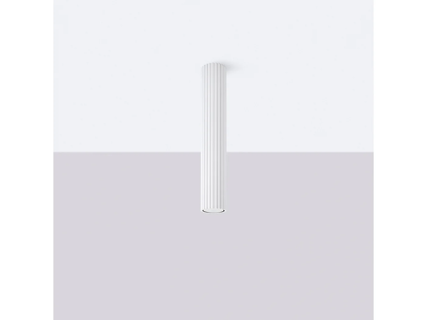 Lampa sufitowa minimalistyczny Gloow, aluminium - 1 źródło światła 4000K - L.6.5 x H.40 cm - biały 4752002 - obrazek 1