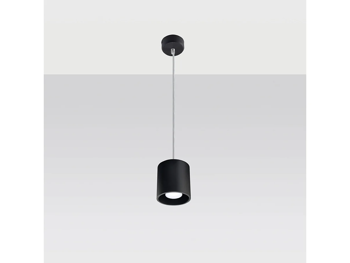 Lampy wiszące nowoczesny Celeris, aluminium - 1 źródło światła 4000K - L.10 x H.110 cm - czarny 4752567 - obrazek 1