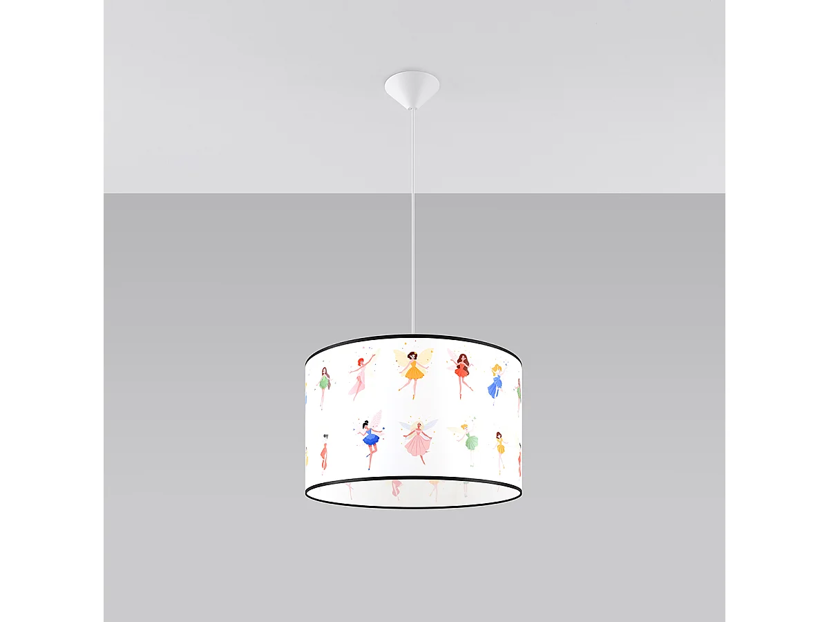Lampy wiszące nowoczesny Hada, PVC - 1 źródło światła 4000K - L.40 x H.95 cm - wielokolorowy 4752672 - obrazek 1