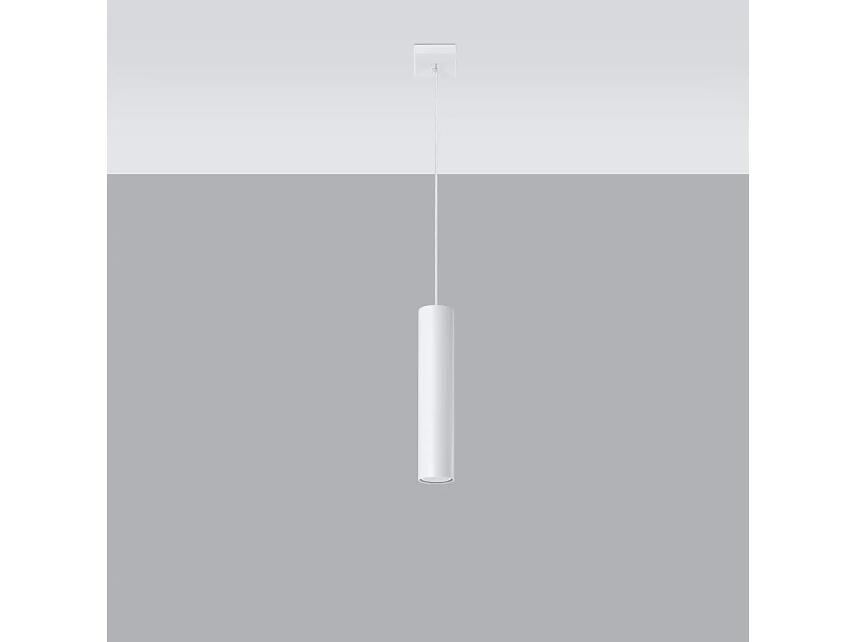 Lampy wiszące nowoczesny Toris, stal - 1 źródło światła 4000K - L.8 x H.100 cm - biały 4752726 - obrazek 1