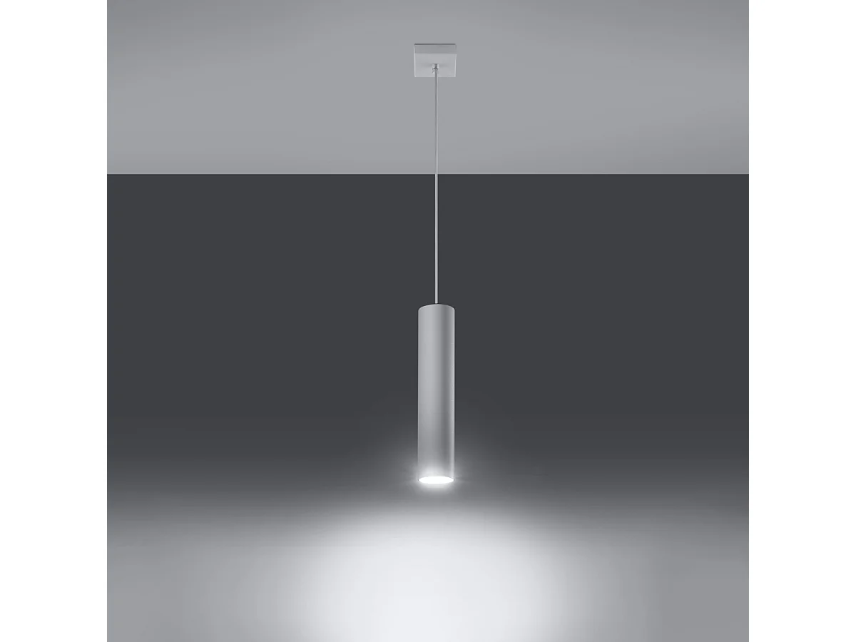 Lampy wiszące nowoczesny Toris, stal - 1 źródło światła 3000K - L.8 x H.100 cm - biały 4752732 - obrazek 1