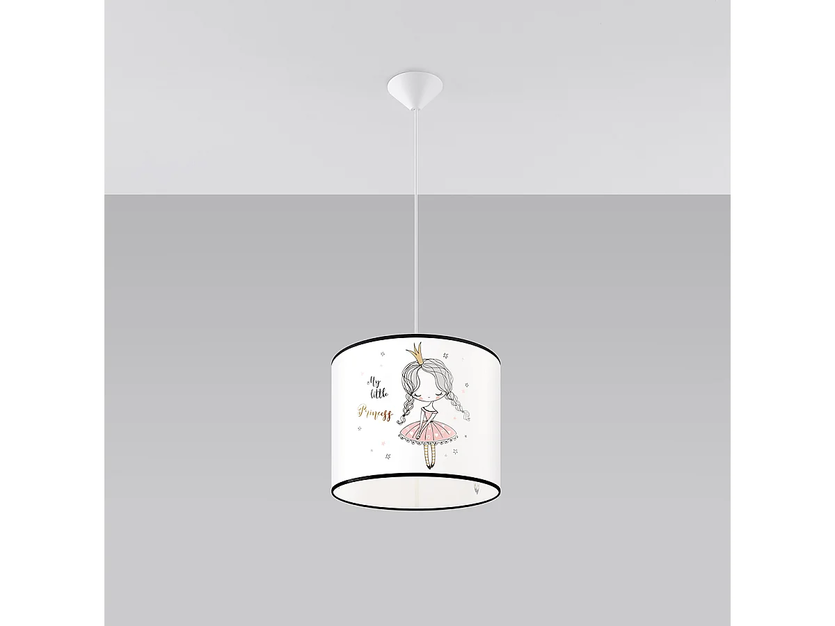 Lampy wiszące nowoczesny Prinesa, PVC - 1 źródło światła 4000K - L.30 x H.95 cm - wielokolorowy 4752834 - obrazek 1