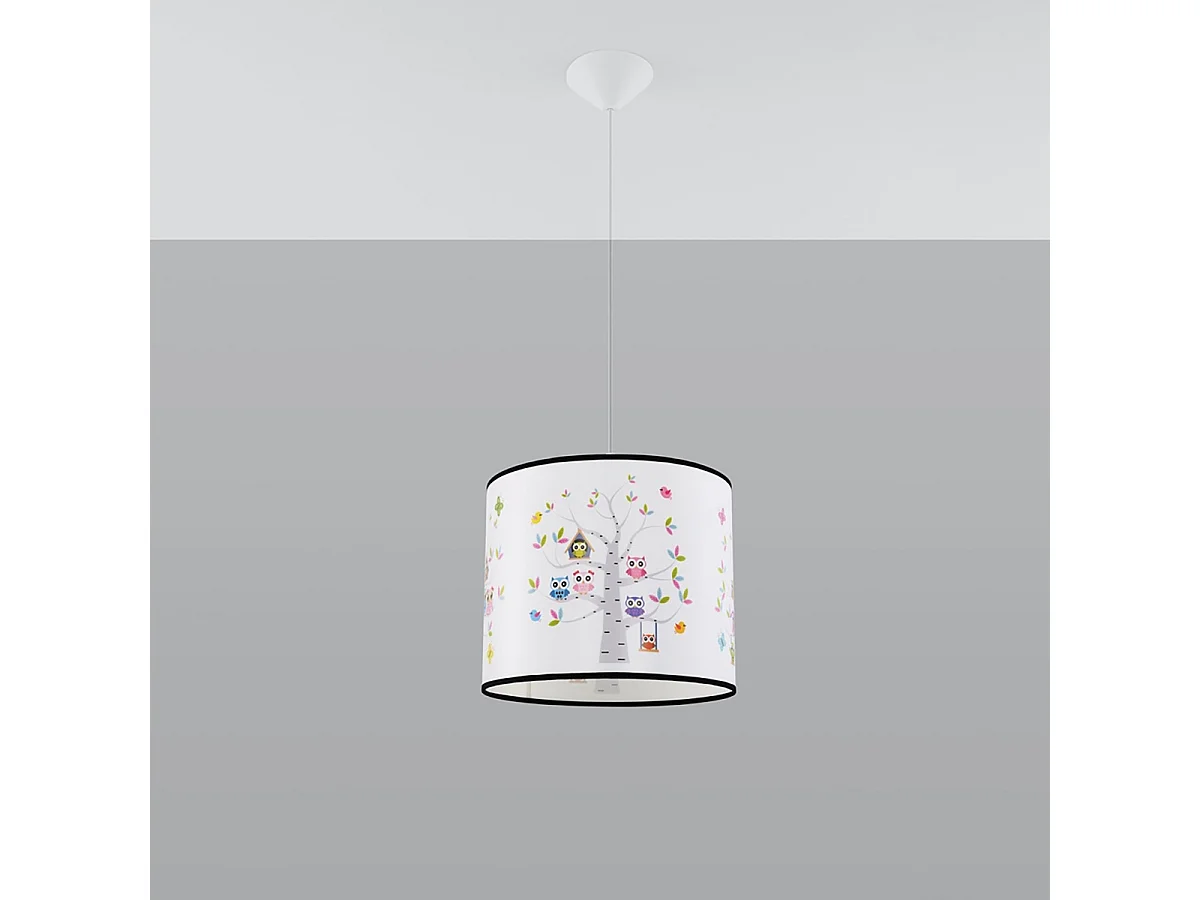 Lampy wiszące nowoczesny Gufo, PVC - 1 źródło światła 4000K - L.40 x H.82 cm - wielokolorowy 4752896 - obrazek 1