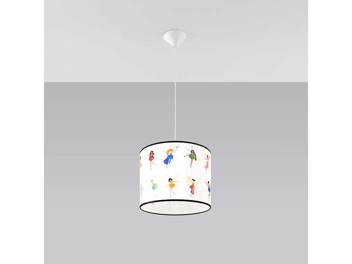 Lampy wiszące nowoczesny Hada, PVC - 1 źródło światła 4000K - L.30 x H.95 cm - wielokolorowy 4752898 - obrazek 1