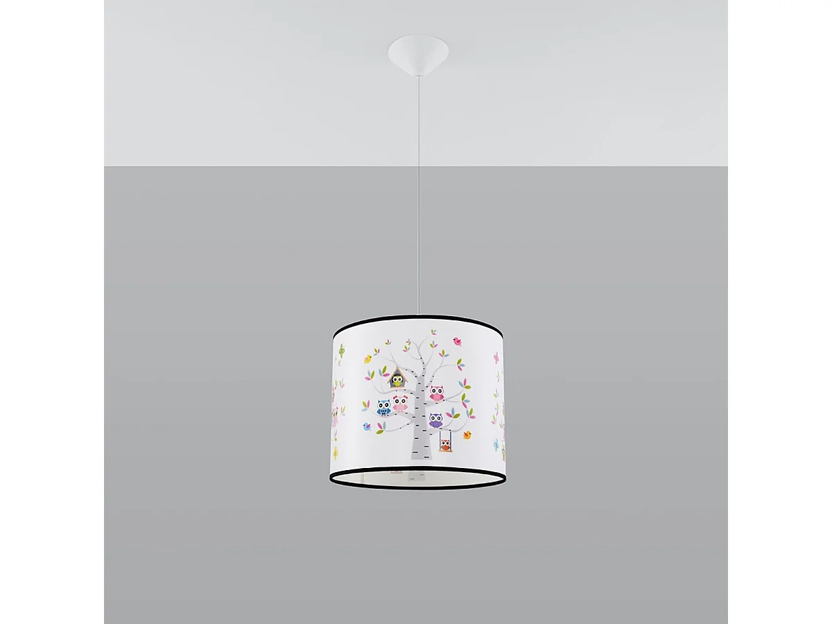 Lampy wiszące nowoczesny Gufo, PVC - 1 źródło światła 4000K - L.30 x H.82 cm - wielokolorowy 4752912 - obrazek 1