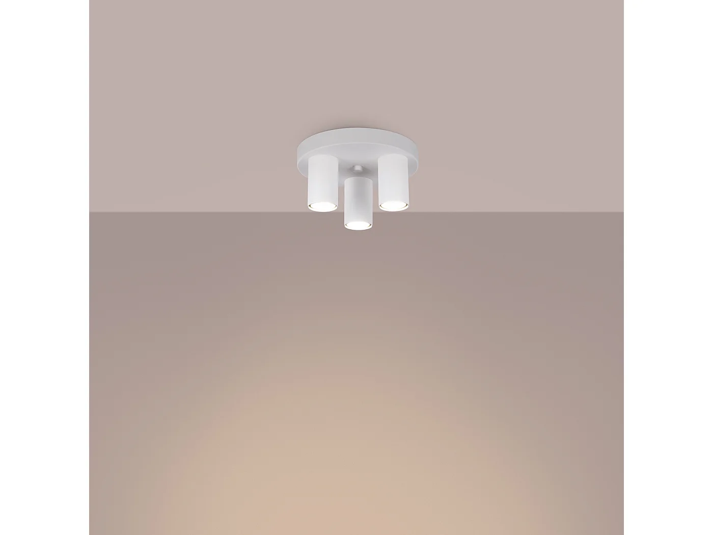 Lampa sufitowa nowoczesny Toris, stal - 3 źródło światła 3000K - L.25 x H.12 cm - biały 4753058 - obrazek 1