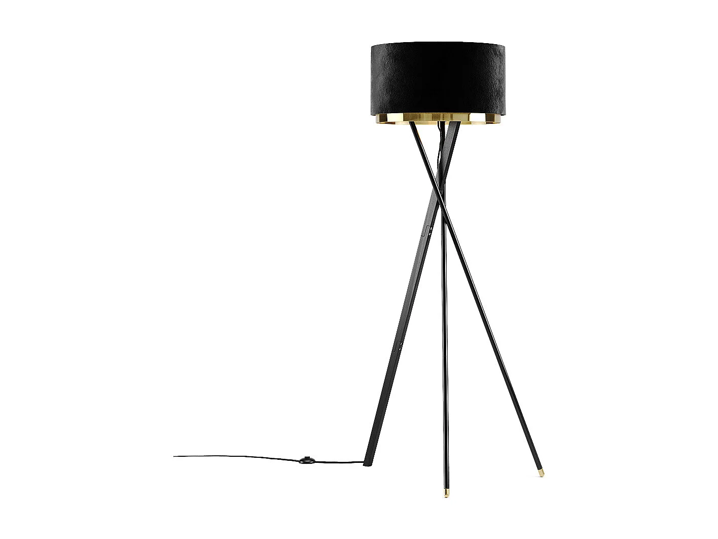 Lampa podłogowa czarny 50x50x154 goldamo 4793030