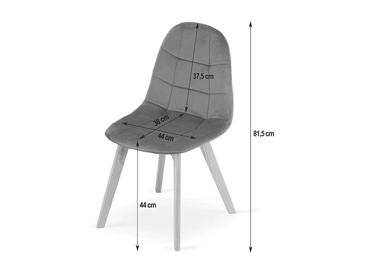 Krzesło Valora NUUC granatowo-aksamitne ergonomiczne wzornictwo x4 4795387 - obrazek 1