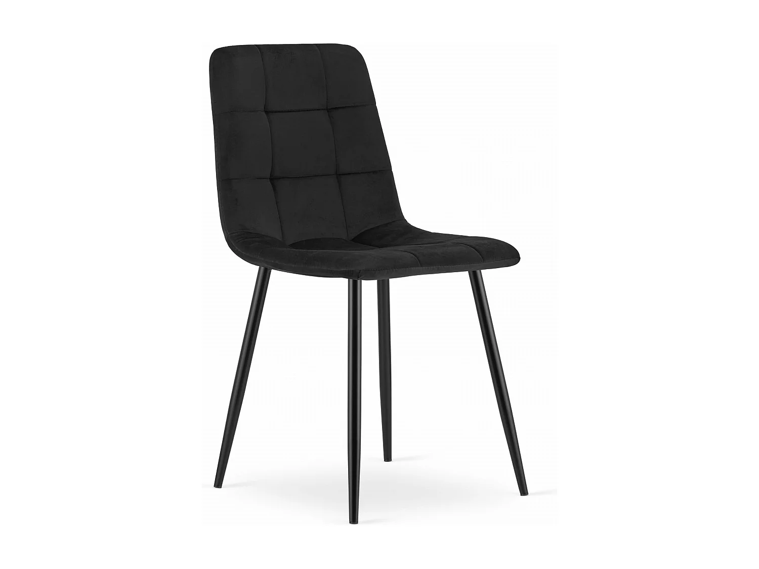 Krzesło Valora PYRA w czarnym aksamitnym nowoczesnym designie do salonu 4795375 - obrazek 1