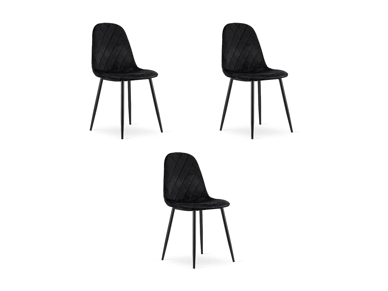 KRZESŁO Valora DAPI Czarny Aksamit Nowoczesny Design Ergonomiczny x3 4795396 - obrazek 1