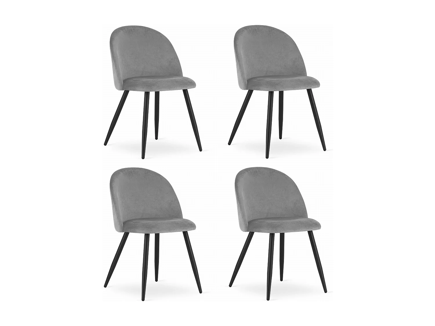 Krzesło Valora BELLO w kolorze jasnoszarym, nowoczesny design x4 4795437 - obrazek 1