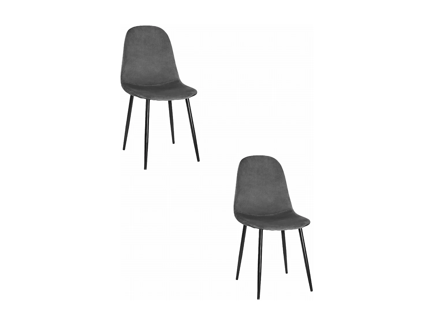 Krzesło Valora COMO, ciemnoszary aksamit, ergonomiczny design x2 4795605 - obrazek 1