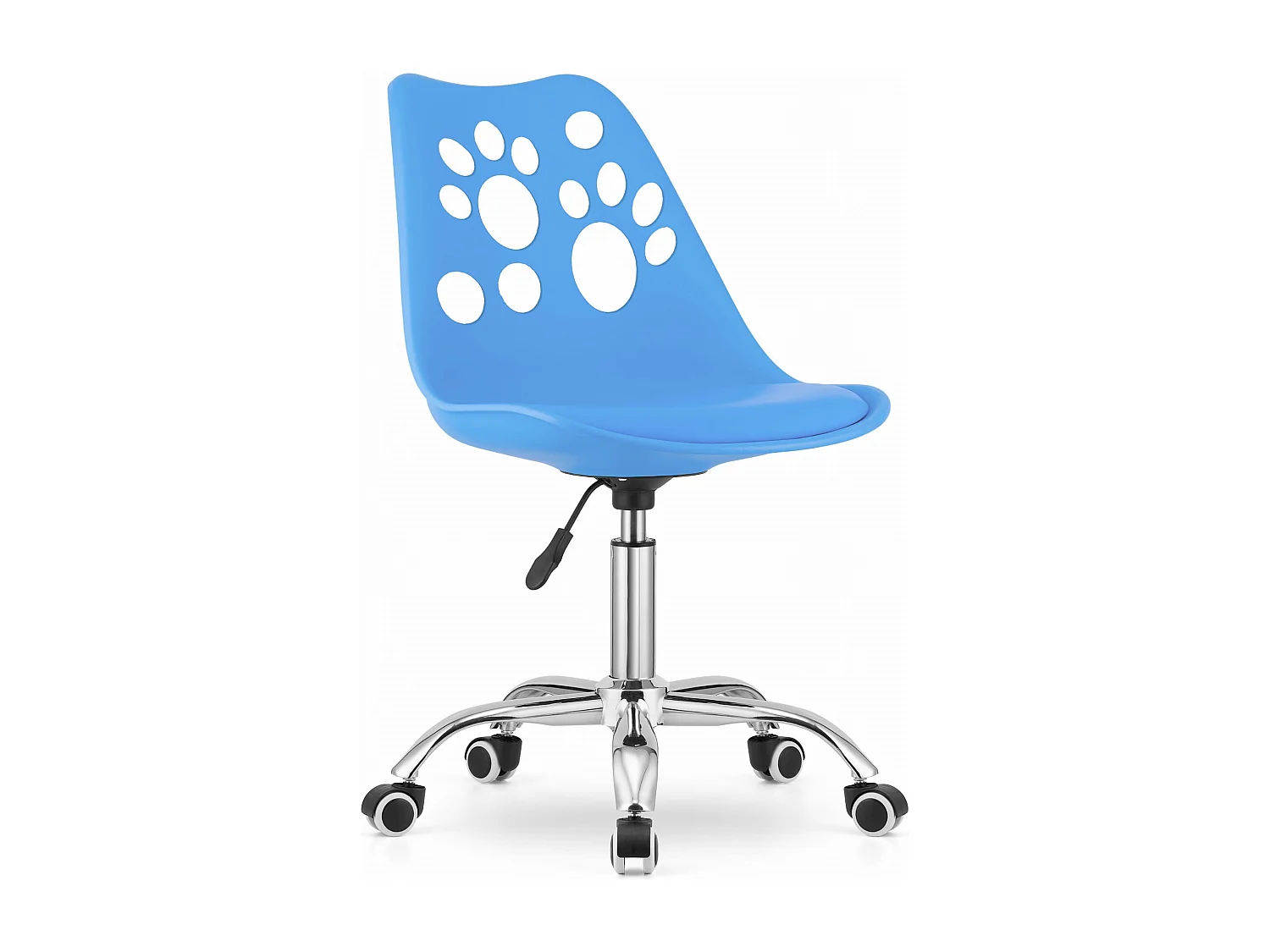 Krzesło obrotowe Valora PRINT ergonomiczne niebieskie do biura domowego 4799728 - obrazek 1
