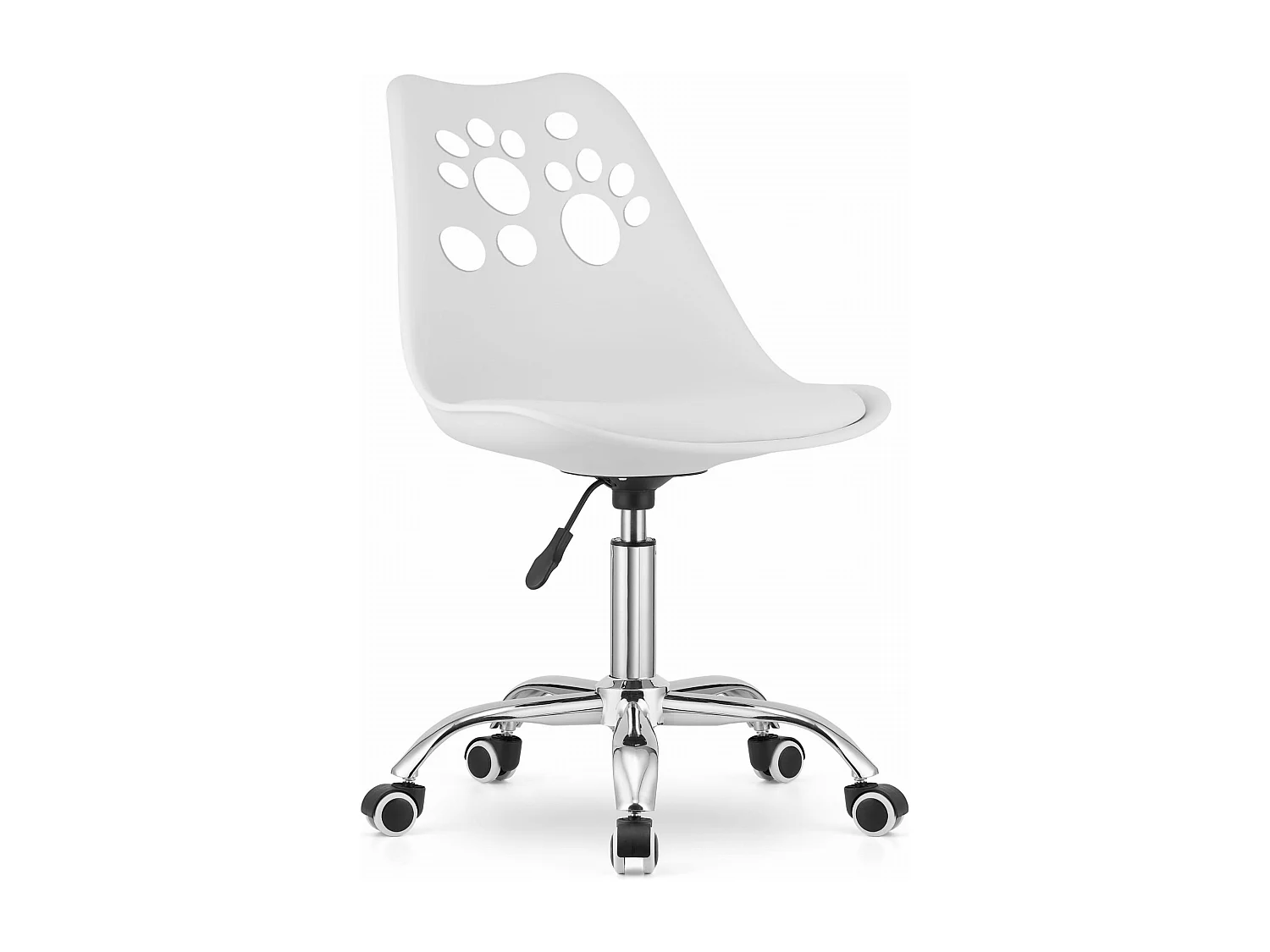 Krzesło obrotowe Valora PRINT ergonomiczne białe do domowego biura 4799729 - obrazek 1