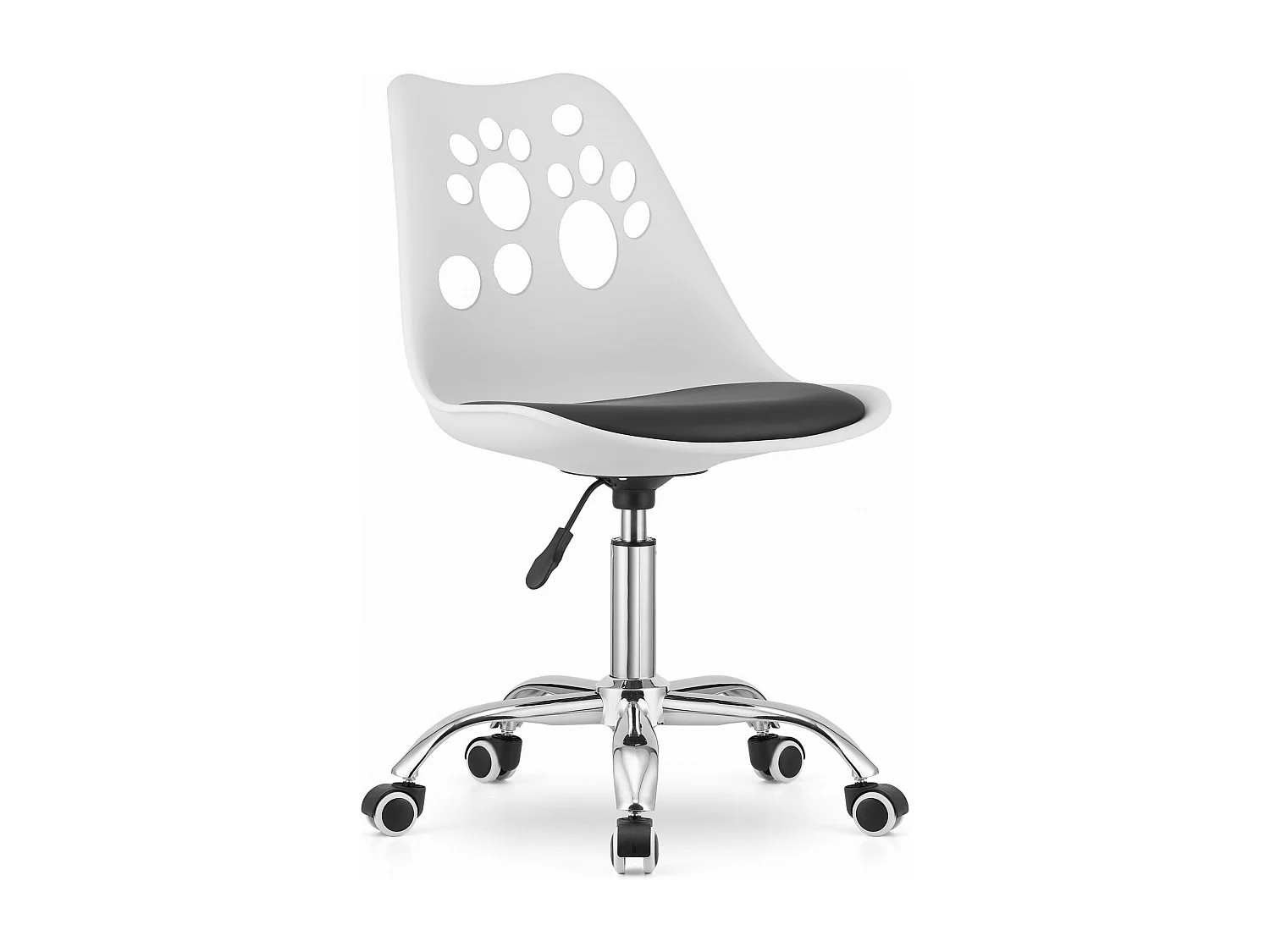 Krzesło obrotowe Valora PRINT, ergonomiczne, czarno-białe wzornictwo 4799733 - obrazek 1