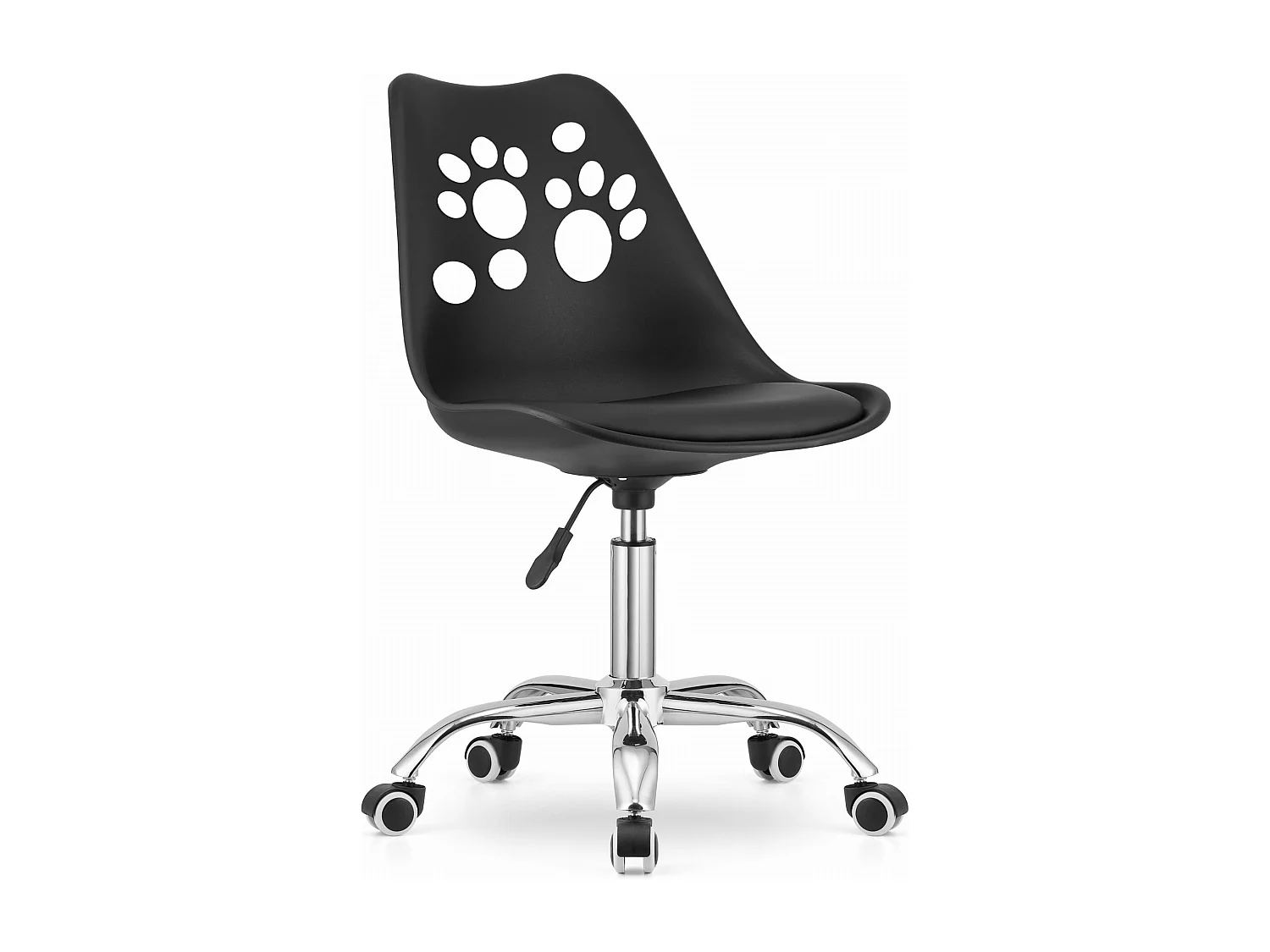 Krzesło obrotowe Valora PRINT ergonomiczne czarne do biura domowego 4799736 - obrazek 1