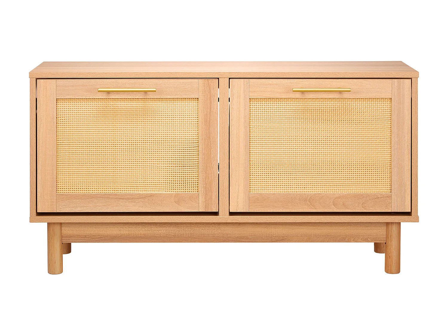 Ławka na Buty Wejściowa SucceBuy, 100x30x53 cm, Ławka do Przechowywania z 2 Składanymi Szufladami, Podpora do Przechowywania Butów 136 kg, 4 Przedziały 4807855 - obrazek 1
