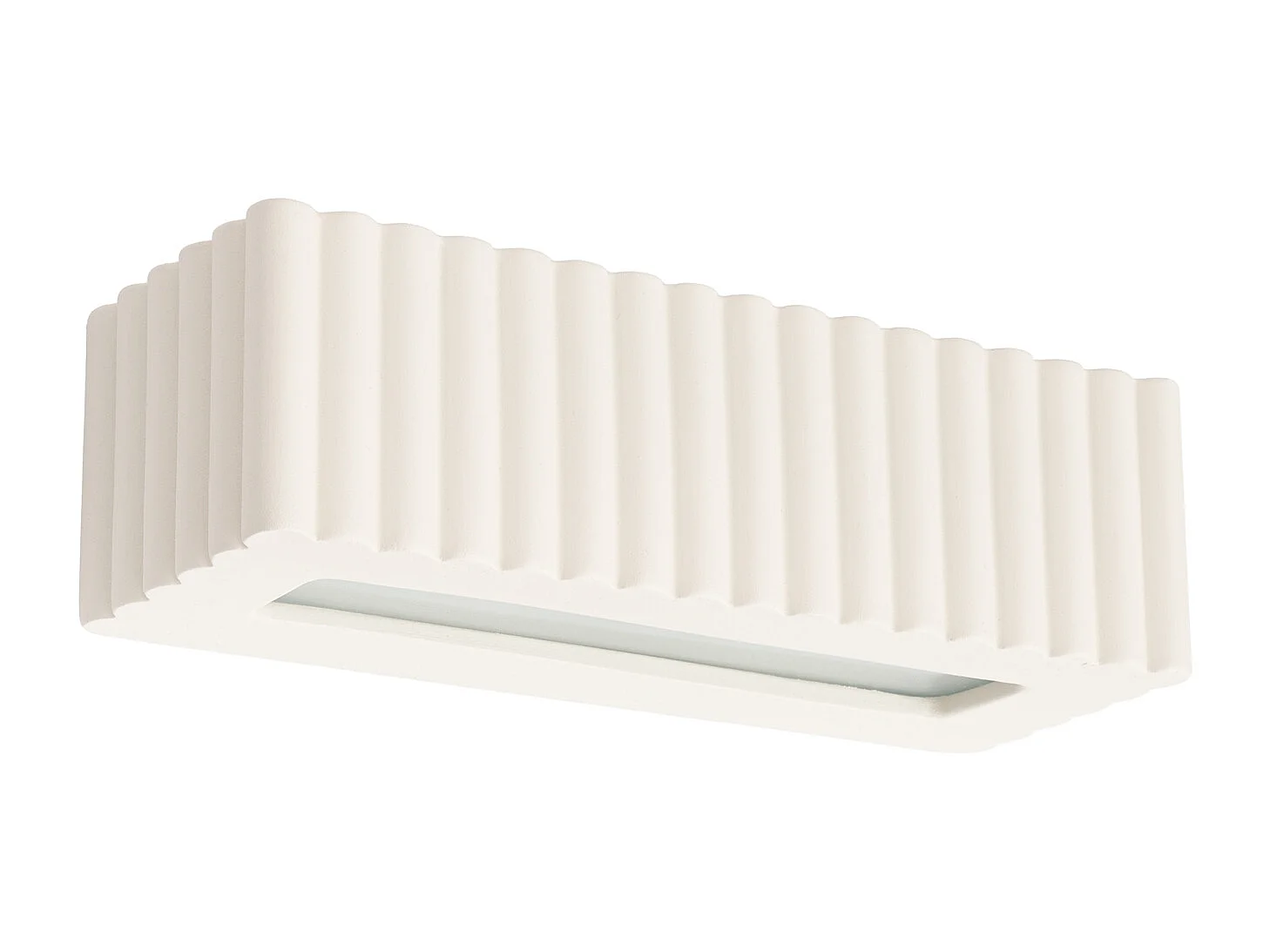Lampa ścienna nowoczesny Rigata, ceramika – 1 źródło – L.34 x H.10 cm – beżowy 4810082