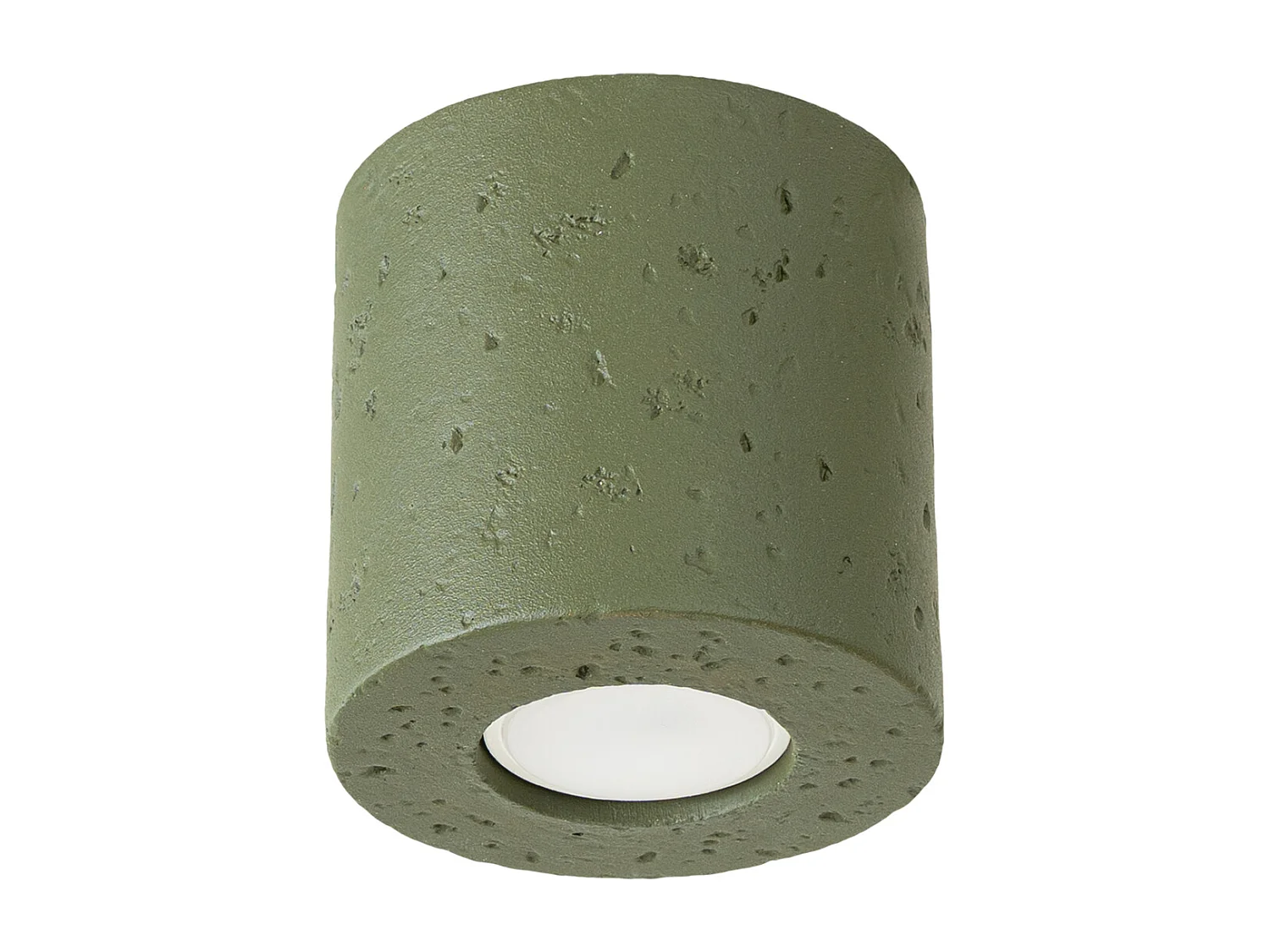 Lampa sufitowa industrialny Orbis, beton - 1 źródło - L.10 x H.10 cm - zielony oliwkowy 4810130 - obrazek 1