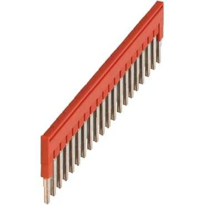 Mostek grzebieniowy 20‑torowy 2,5mm2 czerwony NSYTRAL220 /10 szt./ - obrazek 1