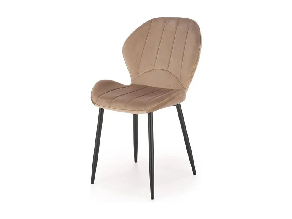 Krzesło tapicerowane K538 VELVET beżowe 3957811 - obrazek 1