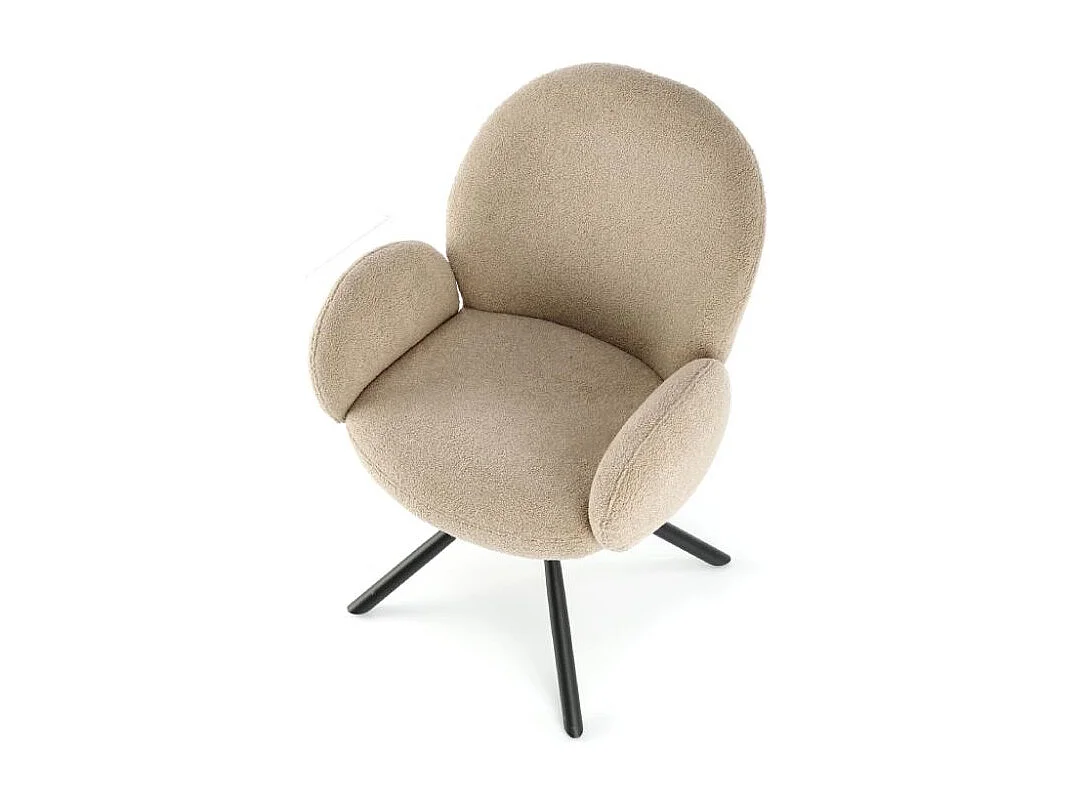 Krzesło tapicerowane K498 cappuccino 3957839 - obrazek 1